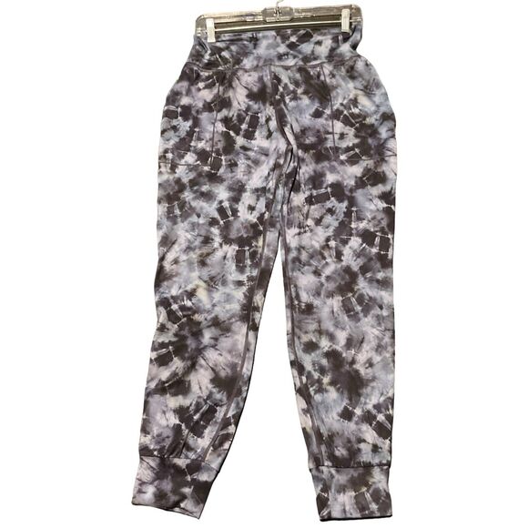 Athleta Women's Blue Salutation Printed Jogger Activewear Pants Size Medium - Picture 1 of 4